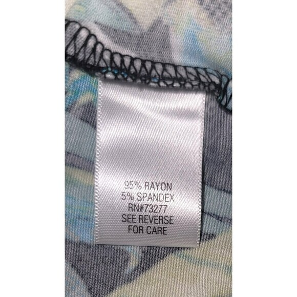 Dana Buchman Cross Over Gathered Side Blouse  - Size M - Picture 8 of 11